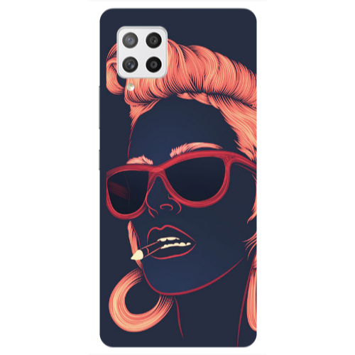 Samsung A42 5G Girl retro Transparent Silicone TPU Θήκη