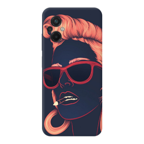Xiaomi Poco M5 Girl retro Transparent Silicone TPU Θήκη