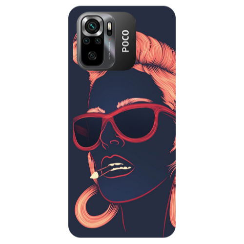 Xiaomi Poco M5 s Girl retro Transparent Silicone TPU Θήκη
