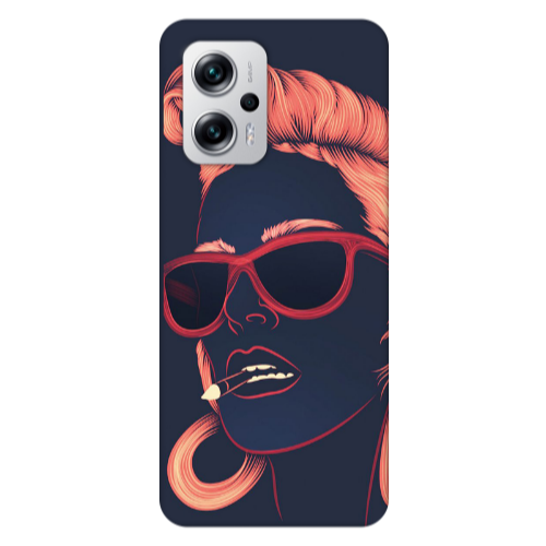 Xiaomi Poco X4 GT Girl retro Transparent Silicone TPU Θήκη