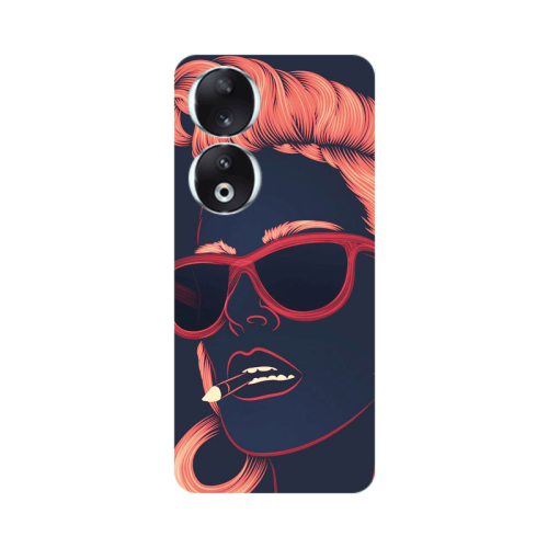 Honor 90 5G Girl retro Transparent Silicone TPU Θήκη
