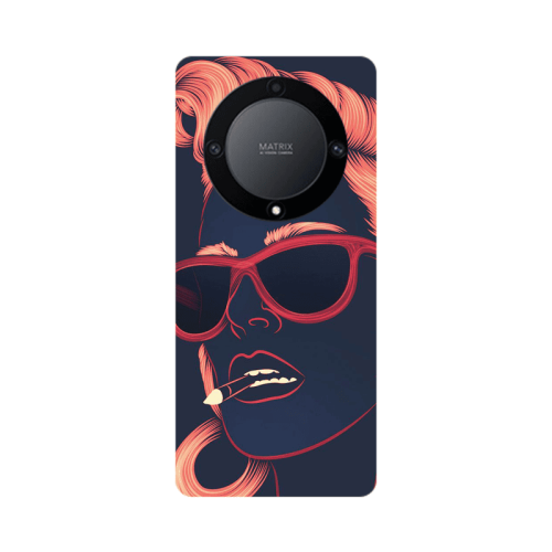 Honor Magic5 Lite 5G Girl retro Transparent Silicone TPU Θήκη