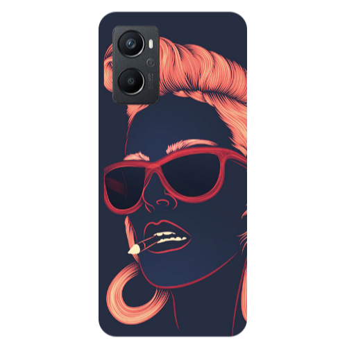 Oppo A 96 Girl retro Transparent Silicone TPU Θήκη
