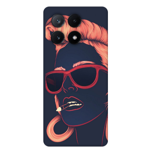 Xiaomi Poco X6Pro 5G Girl retro Transparent Silicone TPU Θήκη