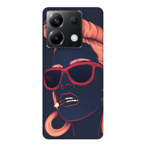 Xiaomi Poco X6 5G Girl retro Transparent Silicone TPU Θήκη