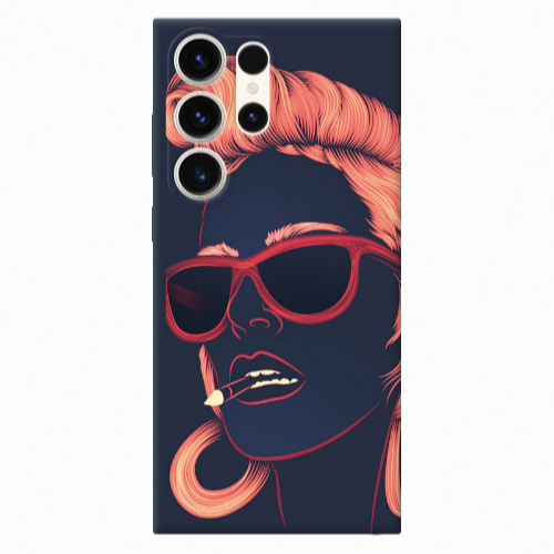 Samsung S24 Ultra Girl retro Transparent Silicone TPU Θήκη