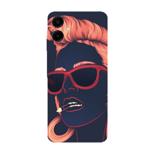 Samsung A06 Girl retro Transparent Silicone TPU Θήκη