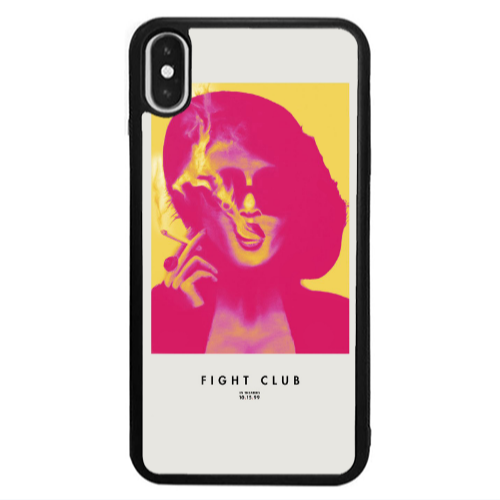 Apple iPhone Xs Max Fight club Black Glossy Θήκη