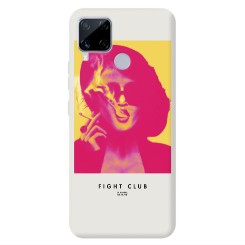 Realme C25S Fight club Transparent Silicone TPU Θήκη