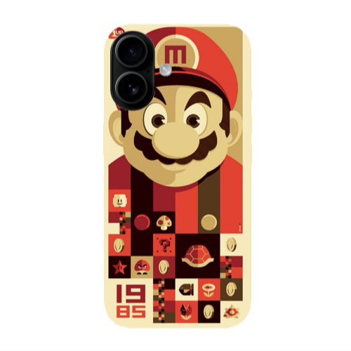 Apple Iphone 16 plus Super mario Transparent Silicone TPU Θήκη