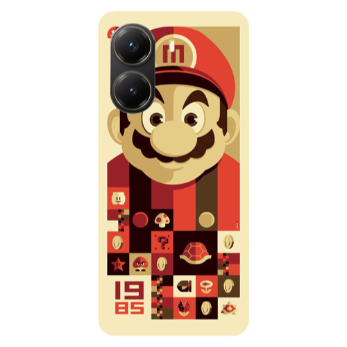 Xiaomi Poco X7 Pro Super mario Transparent Silicone TPU Θήκη