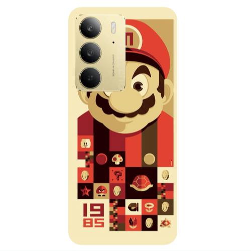 Realme C 75 Super mario Transparent Silicone TPU Θήκη