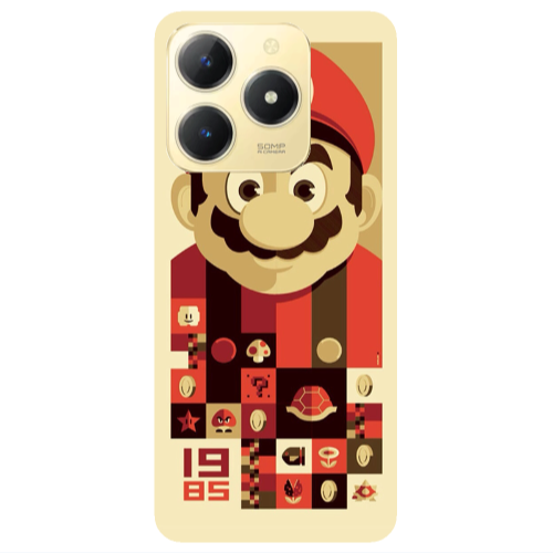 Realme C61 Super mario Transparent Silicone TPU Θήκη