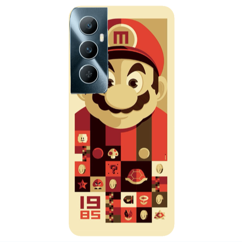 Realme C65 Super mario Transparent Silicone TPU Θήκη