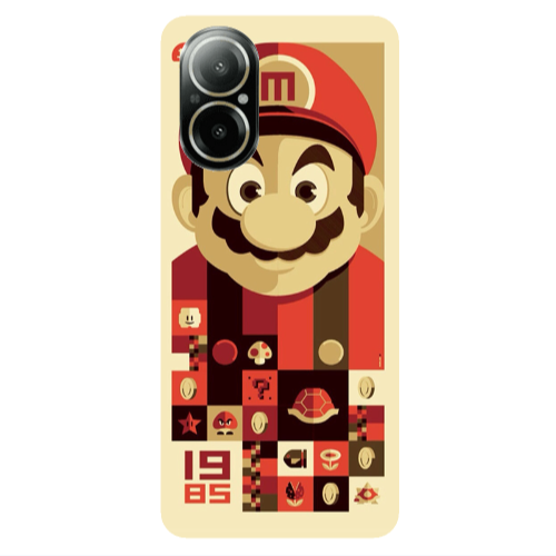 Realme C67 Super mario Transparent Silicone TPU Θήκη