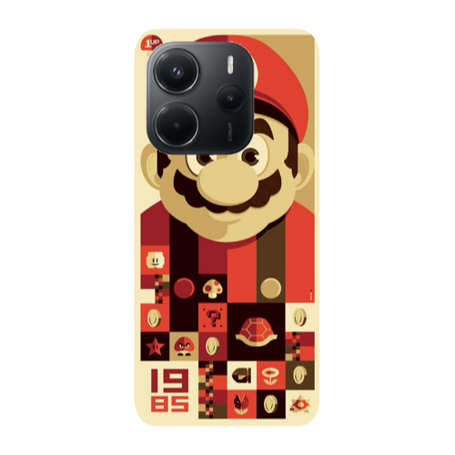 Xiaomi Redmi Note 14 Super mario Transparent Silicone TPU Θήκη