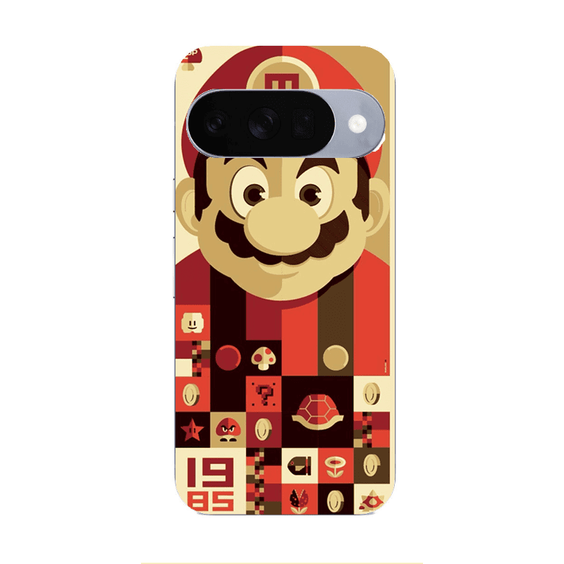 Google Pixel 10 Super mario Transparent Silicone TPU Θήκη