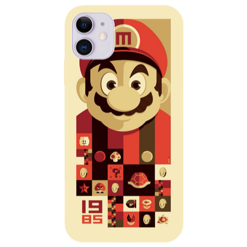 Apple iPhone 11  Super mario Transparent Silicone TPU Θήκη