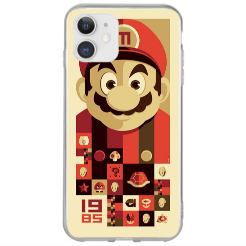 Apple iPhone 12 Super mario Transparent Silicone TPU Θήκη