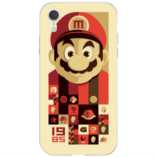 Apple iPhone Xr Super mario Transparent Silicone TPU Θήκη