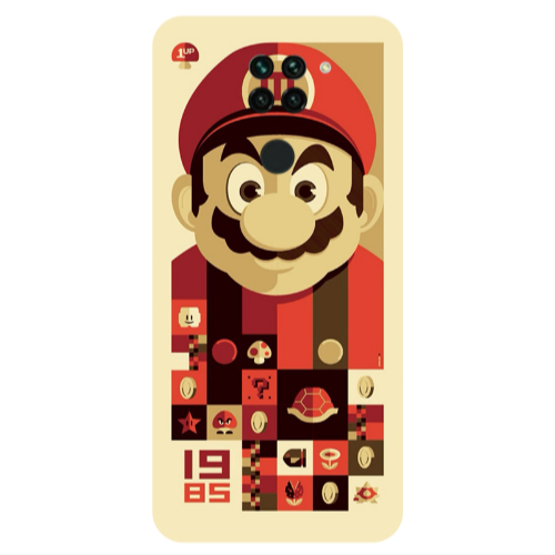 Xiaomi Redmi Note 9 Super mario Transparent Silicone TPU Θήκη
