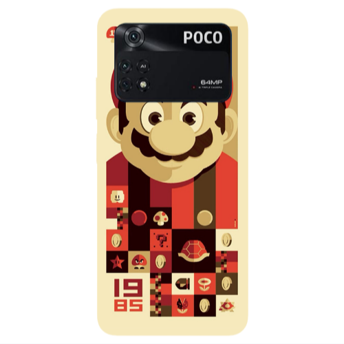 Xiaomi Poco M4 Pro 4G Super mario Transparent Silicone TPU Θήκη