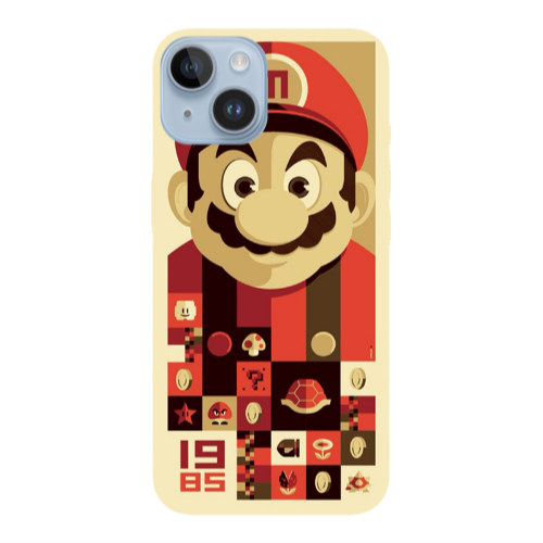 Apple iPhone 14  Super mario Transparent Silicone TPU Θήκη