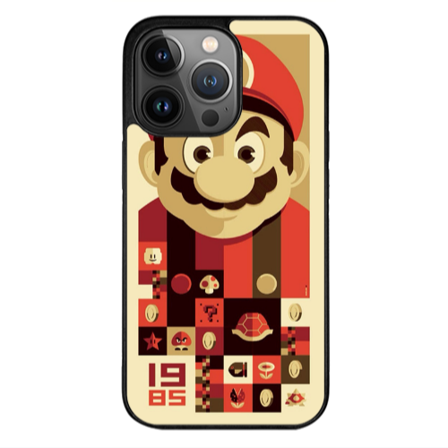 Apple iPhone 13 Pro Super mario Black Glossy Θήκη