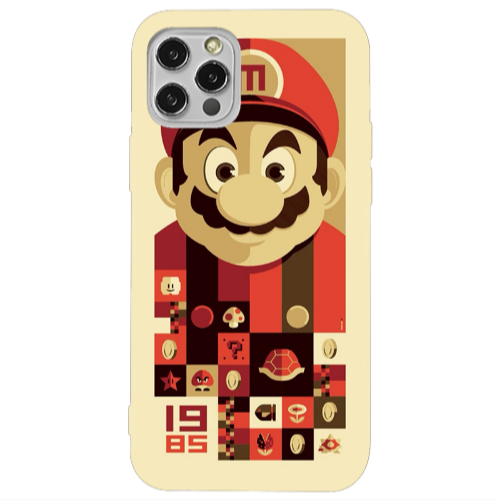 Apple iPhone 12 Pro Super mario Transparent Silicone TPU Θήκη