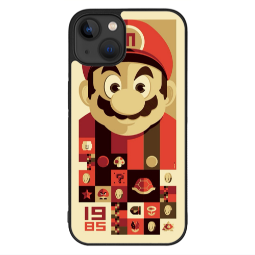 Apple iPhone 13 Mini Super mario Black Glossy Θήκη