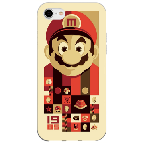 Apple iPhone SE 2020 Super mario Transparent Silicone TPU Θήκη