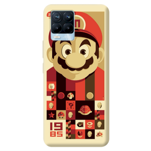 Realme 8 Pro Super mario Transparent Silicone TPU Θήκη