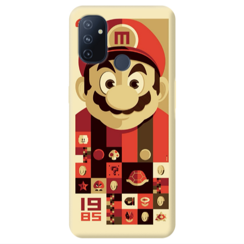 Oneplus Nord 100 Super mario Transparent Silicone TPU Θήκη