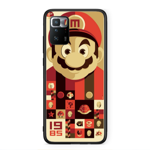 Xiaomi Poco X3 GT Super mario Black Glossy Θήκη