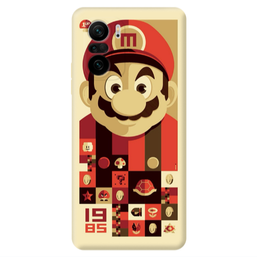 Xiaomi Poco F3 Super mario Transparent Silicone TPU Θήκη