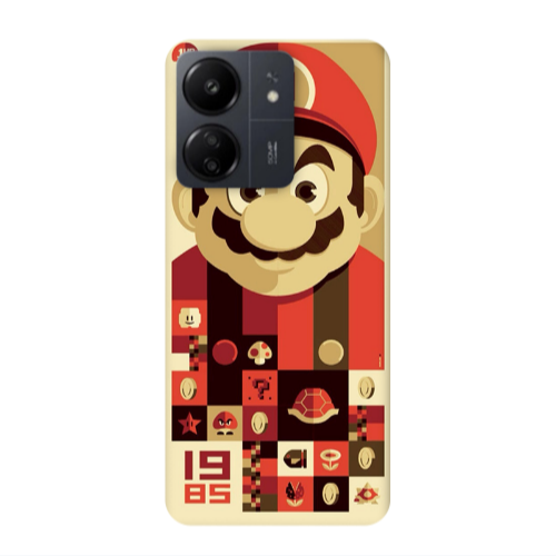 Xiaomi Redmi 13C Super mario Transparent Silicone TPU Θήκη