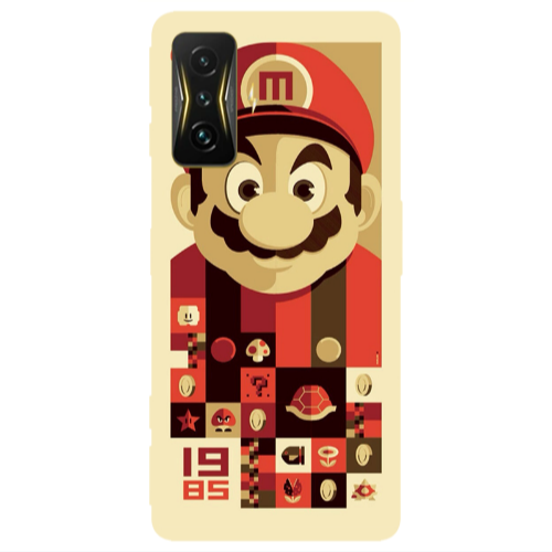 Xiaomi Poco F4 Gt Super mario Transparent Silicone TPU Θήκη