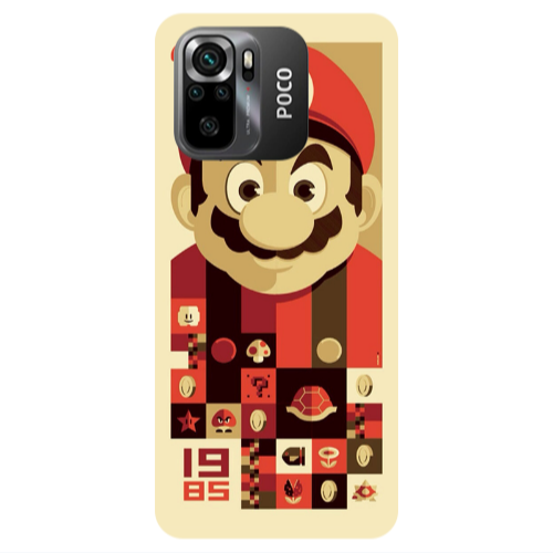 Xiaomi Poco M5 s Super mario Transparent Silicone TPU Θήκη