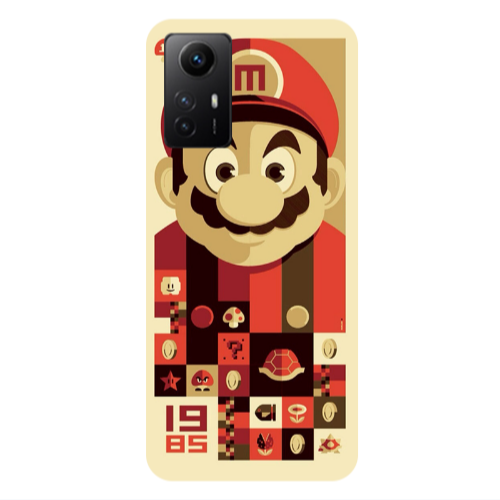 Xiaomi Redmi Note 12s Super mario Transparent Silicone TPU Θήκη