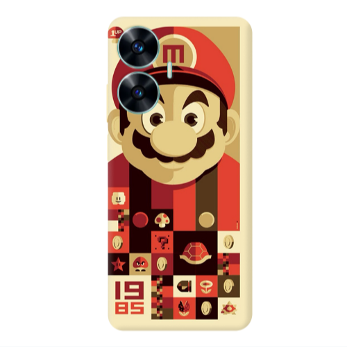 Realme C55 Super mario Transparent Silicone TPU Θήκη