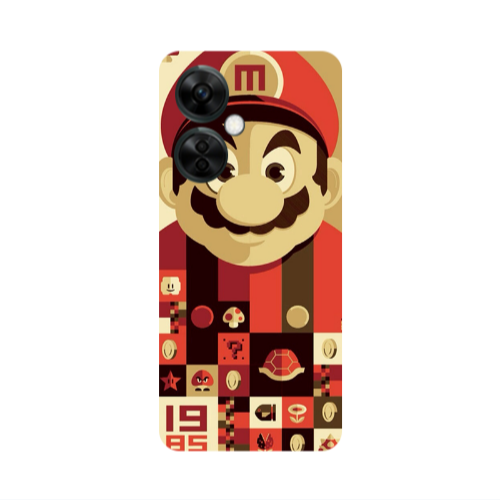 Oneplus Nord CE 3 Lite 5G Super mario Transparent Silicone TPU Θήκη