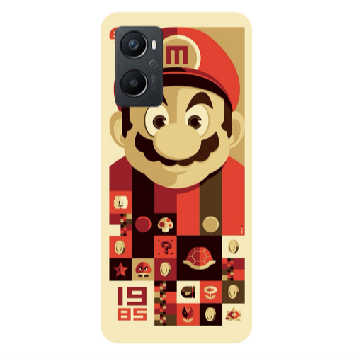 Oppo A 96 Super mario Transparent Silicone TPU Θήκη