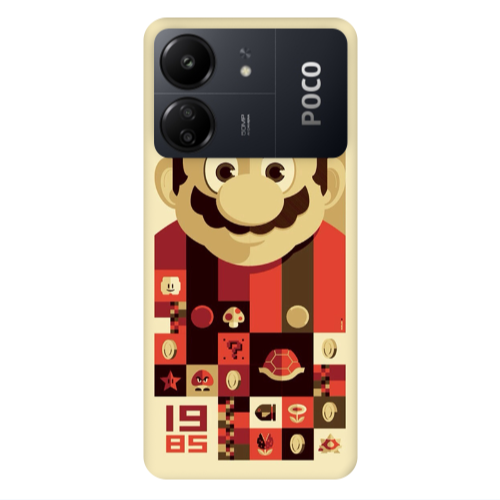 Xiaomi Poco C65 Super mario Transparent Silicone TPU Θήκη