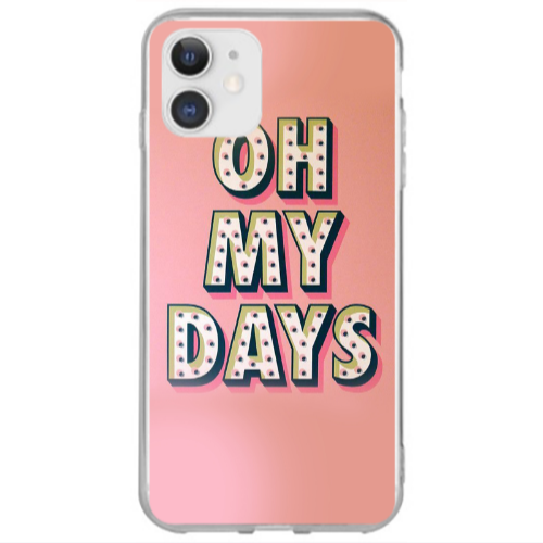 Apple iPhone 12 Oh my days Transparent Silicone TPU Θήκη