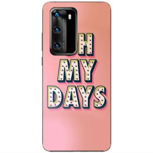 Huawei P40 Oh my days Transparent Silicone TPU Θήκη
