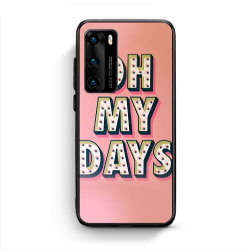 Huawei P40 Oh my days Black Glossy Θήκη