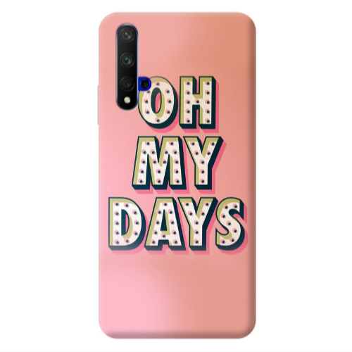 Huawei Nova 5 T Oh my days Transparent Silicone TPU Θήκη