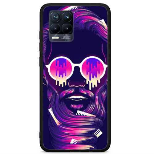 Realme 8 i New style Black Glossy Θήκη