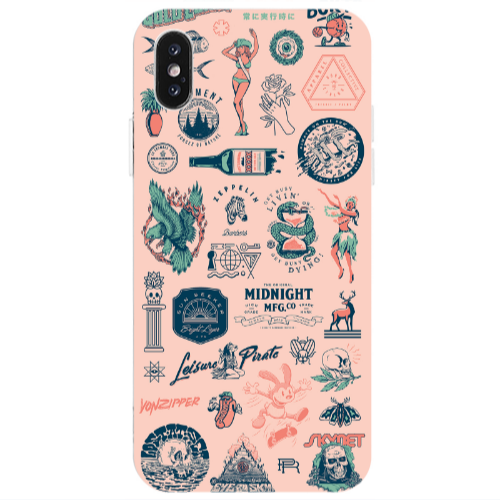 Apple iPhone X Midnight Transparent Silicone TPU Θήκη