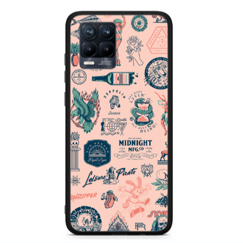 Realme 8  Midnight Black Glossy Θήκη